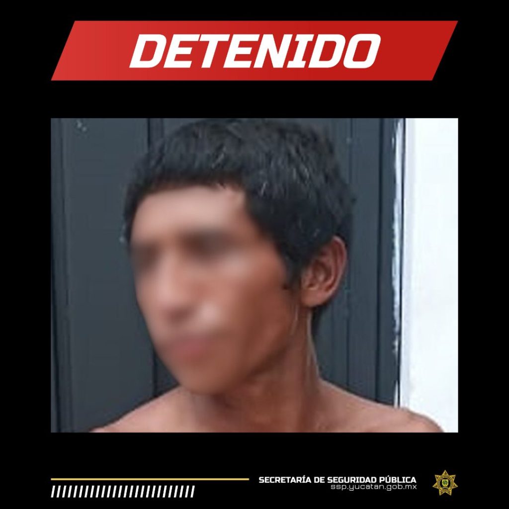 Detenido por alterar el orden en una escuela de Acanceh, Yucatán