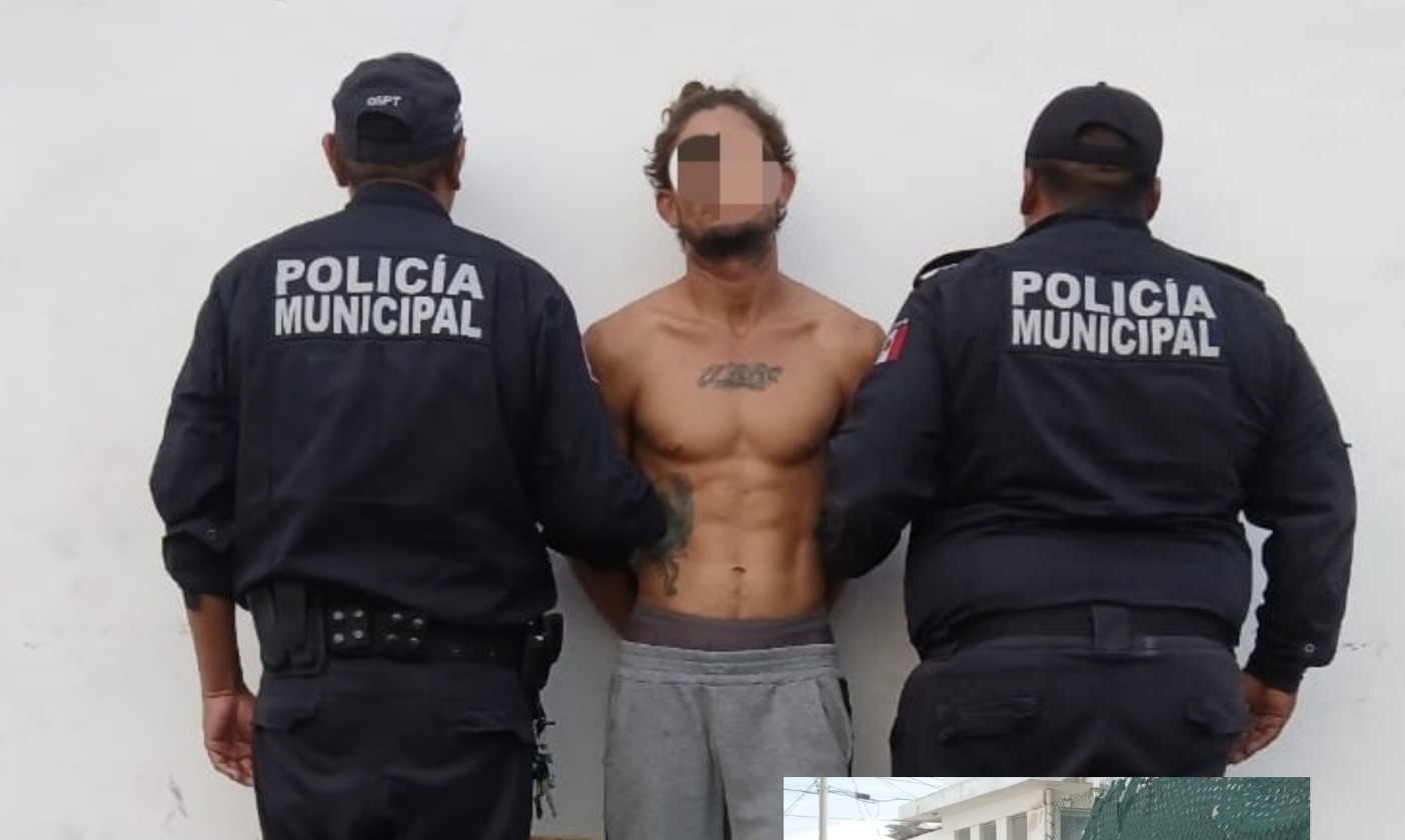 Detenido tras cometer robo de pertenencias ajenas en Progreso, Yucatán