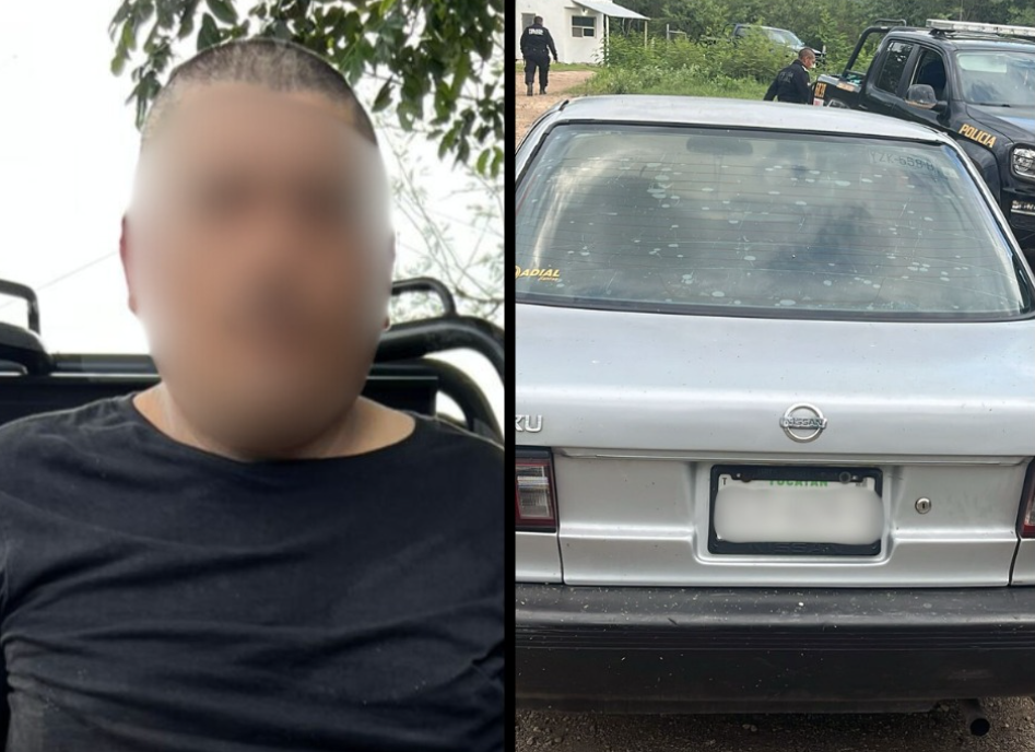 Detenido en Motul tras robo de vehículo reportado en Mérida