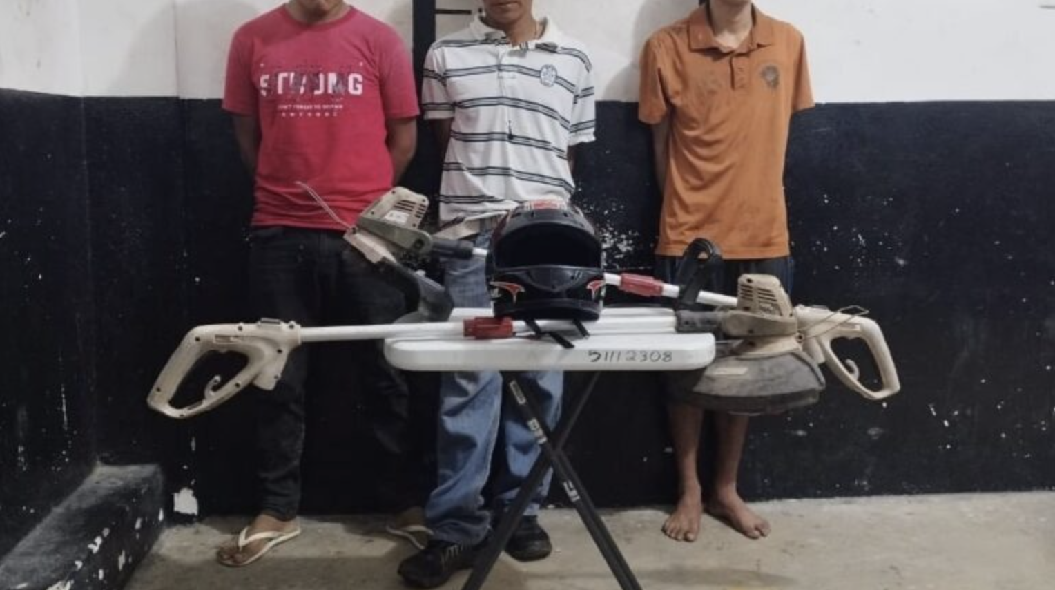 Detenidos tras tener pertenencias ajenas y sustancia ilícitas en Tizimín