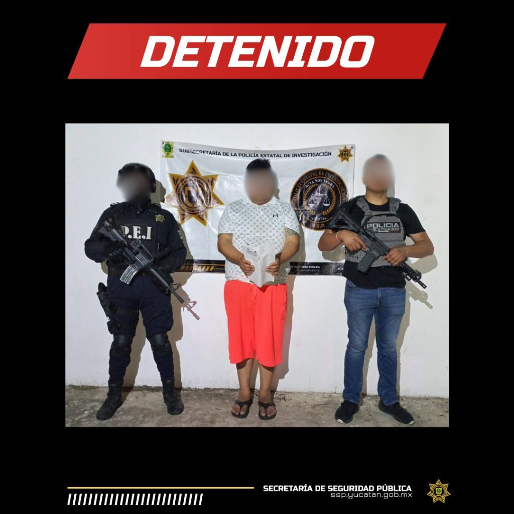 Sujeto detenido por ser acusado de triple homicidio en Quintana Roo